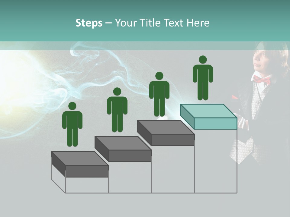 Attention Hat Man PowerPoint Template