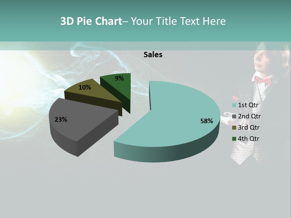 Attention Hat Man PowerPoint Template