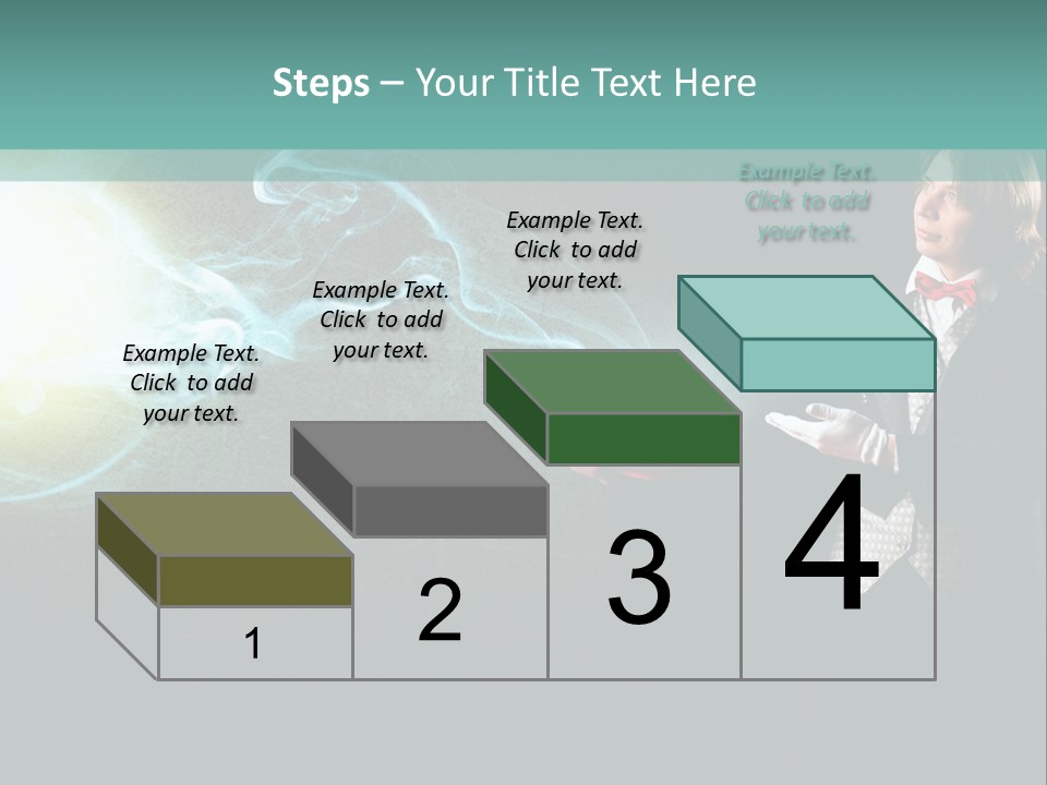Attention Hat Man PowerPoint Template