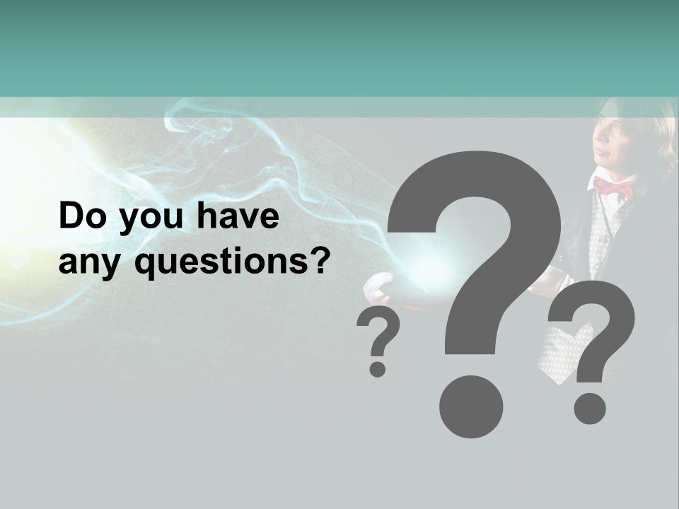 Attention Hat Man PowerPoint Template