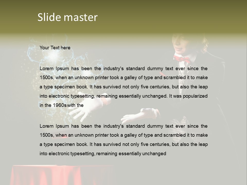 Arc Masculine Hold PowerPoint Template