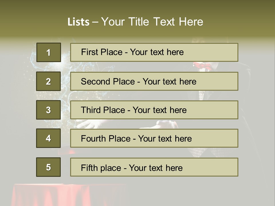 Arc Masculine Hold PowerPoint Template