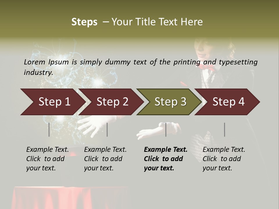 Arc Masculine Hold PowerPoint Template
