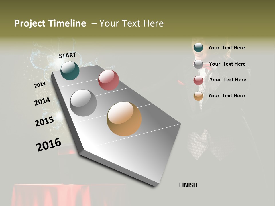 Arc Masculine Hold PowerPoint Template