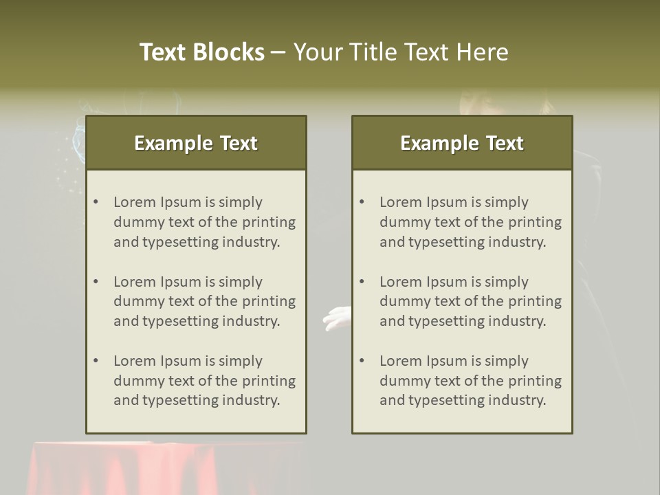 Arc Masculine Hold PowerPoint Template