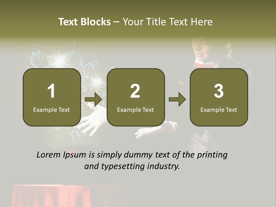 Arc Masculine Hold PowerPoint Template