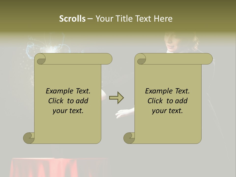 Arc Masculine Hold PowerPoint Template