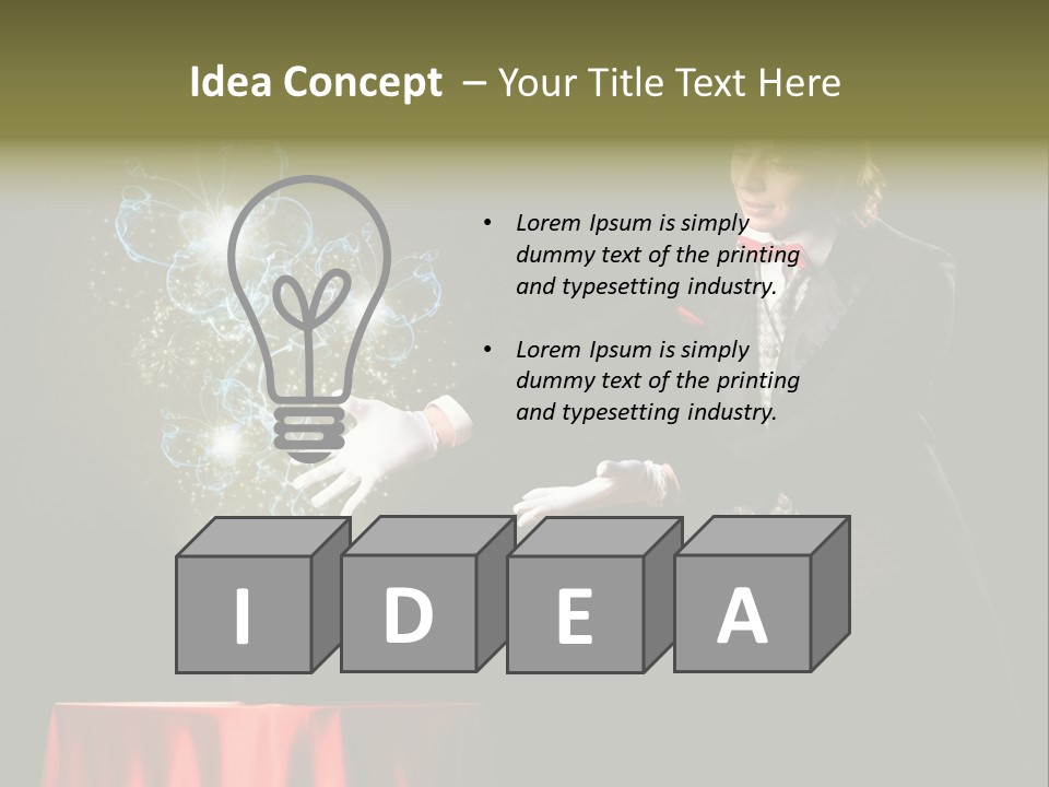 Arc Masculine Hold PowerPoint Template