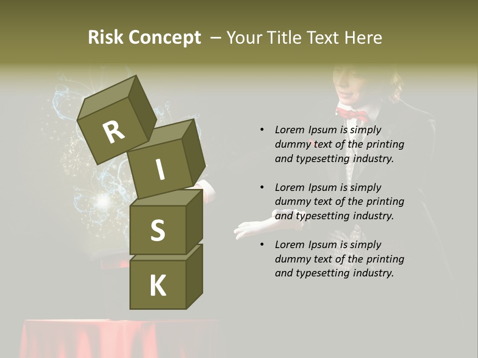 Arc Masculine Hold PowerPoint Template