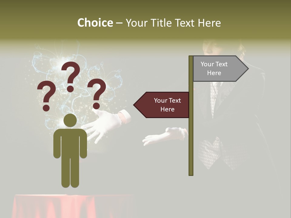 Arc Masculine Hold PowerPoint Template