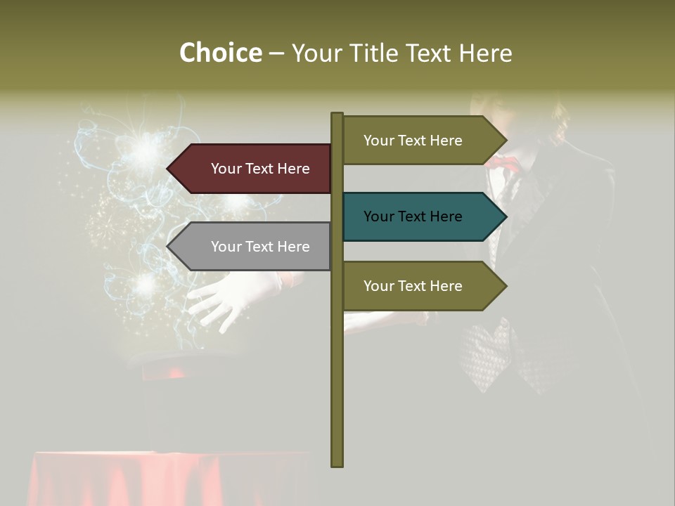 Arc Masculine Hold PowerPoint Template