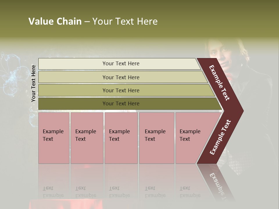 One Abstract Caucasian PowerPoint Template