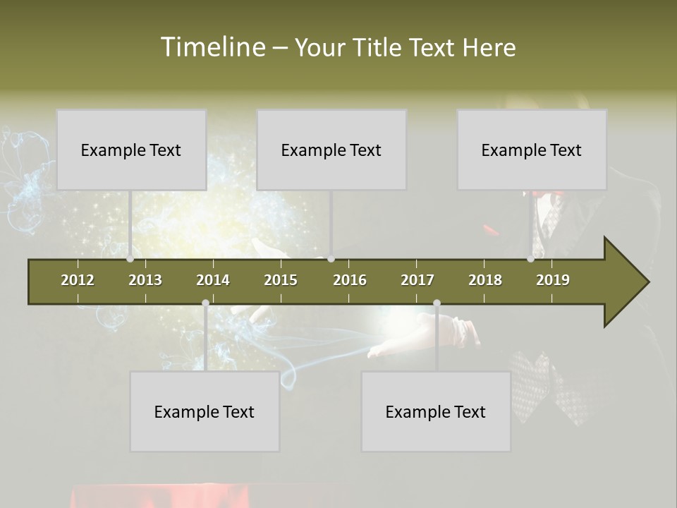 One Abstract Caucasian PowerPoint Template
