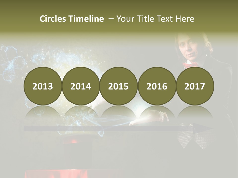 One Abstract Caucasian PowerPoint Template