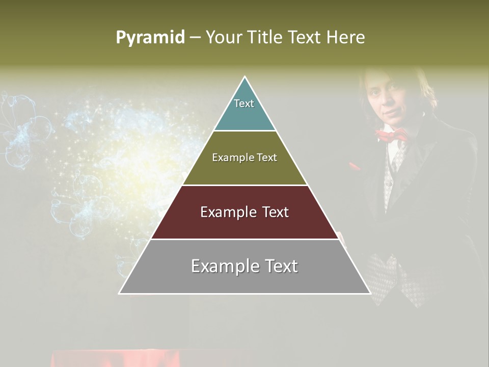 One Abstract Caucasian PowerPoint Template