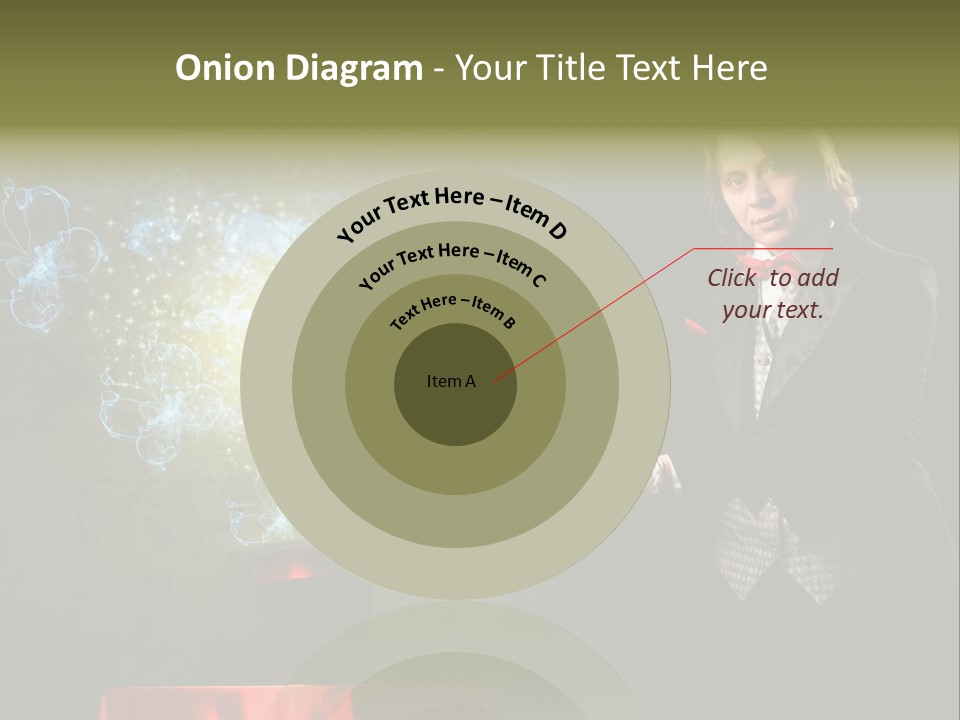 One Abstract Caucasian PowerPoint Template