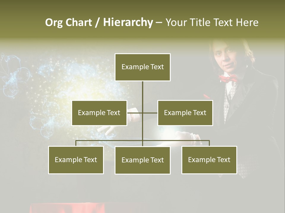 One Abstract Caucasian PowerPoint Template