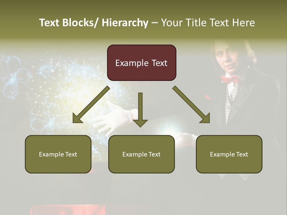 One Abstract Caucasian PowerPoint Template