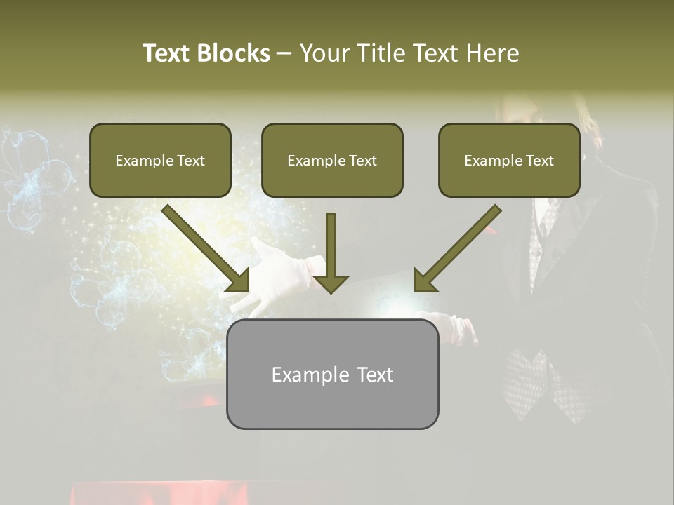 One Abstract Caucasian PowerPoint Template
