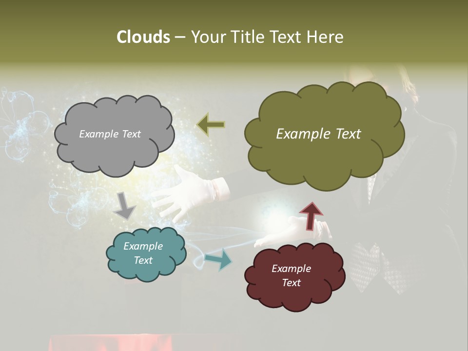One Abstract Caucasian PowerPoint Template