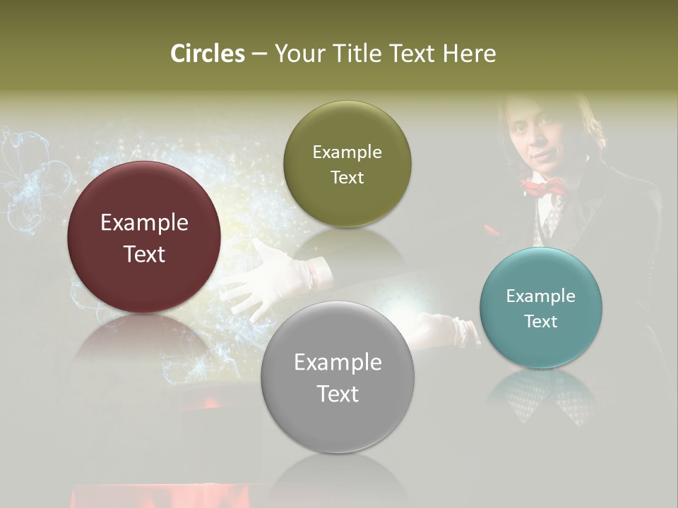 One Abstract Caucasian PowerPoint Template