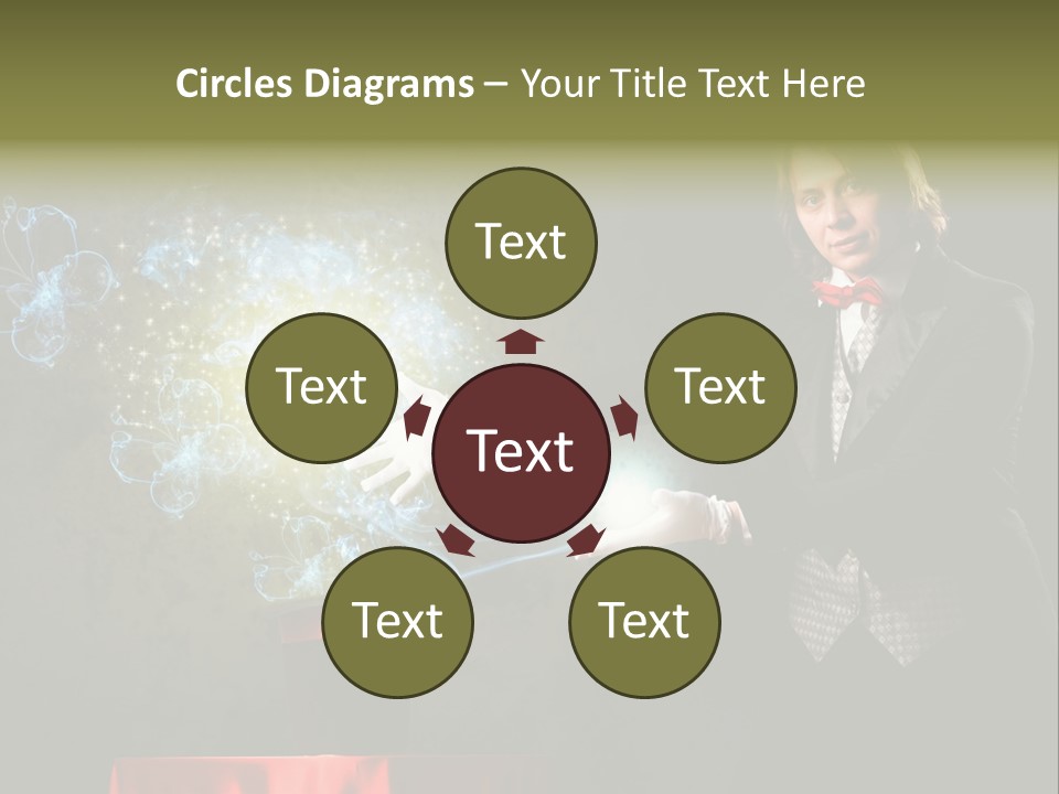 One Abstract Caucasian PowerPoint Template