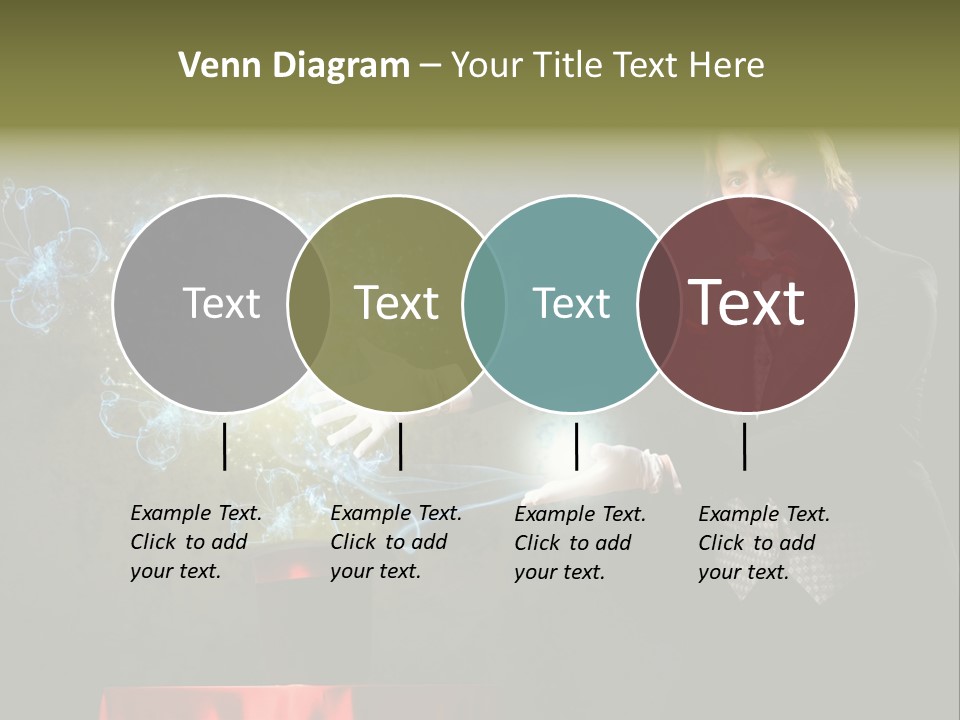 One Abstract Caucasian PowerPoint Template