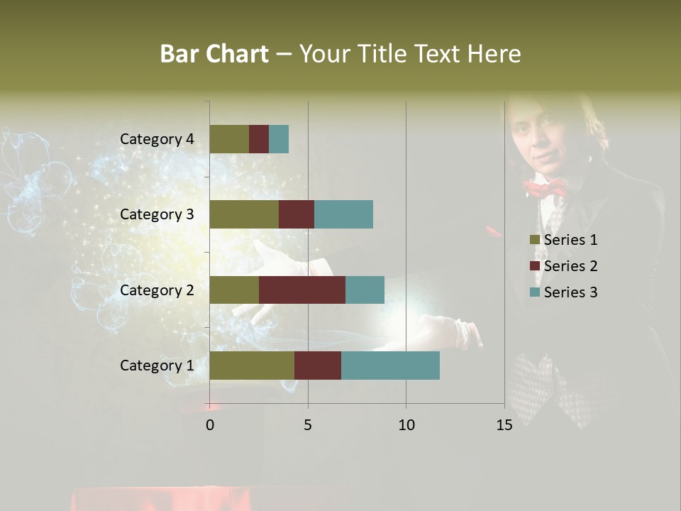 One Abstract Caucasian PowerPoint Template