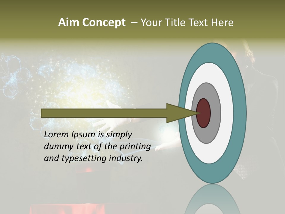 One Abstract Caucasian PowerPoint Template