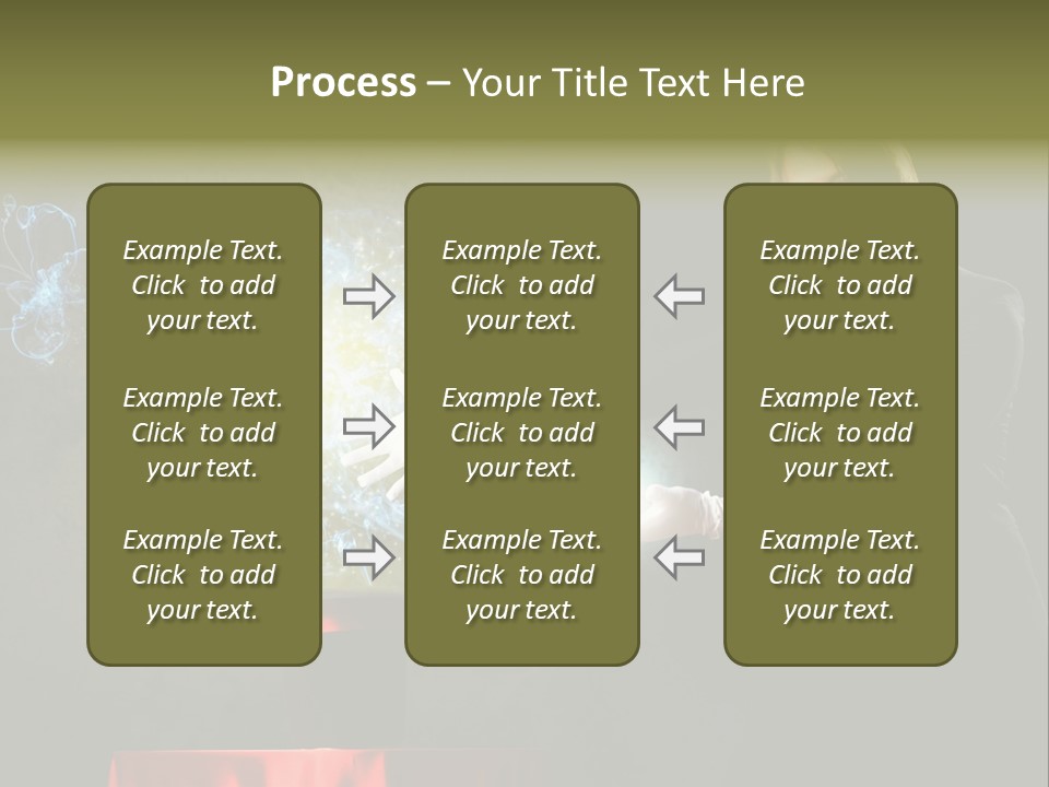 One Abstract Caucasian PowerPoint Template