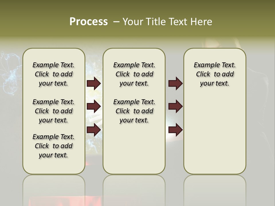 One Abstract Caucasian PowerPoint Template