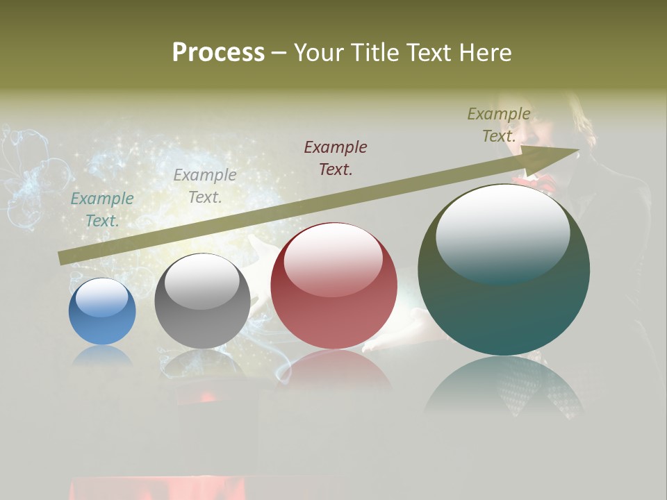 One Abstract Caucasian PowerPoint Template