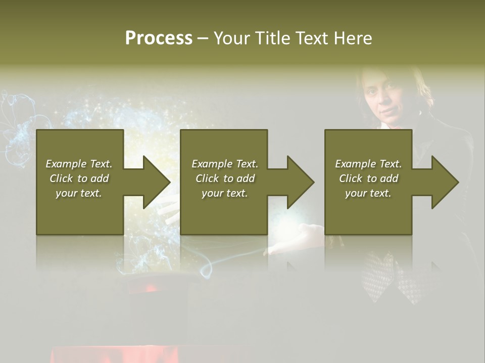 One Abstract Caucasian PowerPoint Template