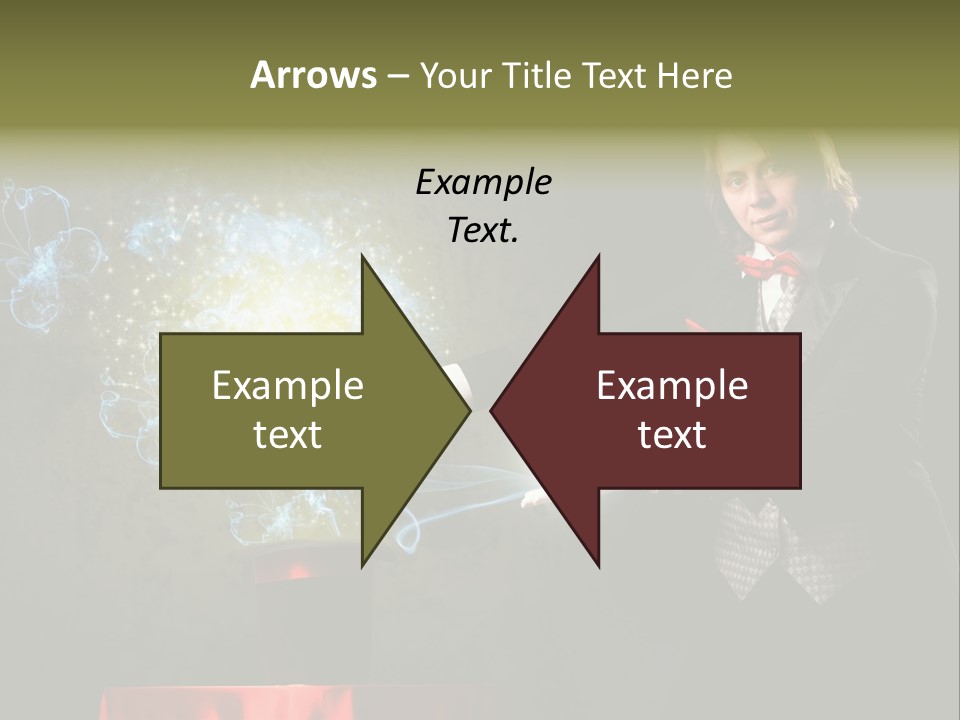 One Abstract Caucasian PowerPoint Template