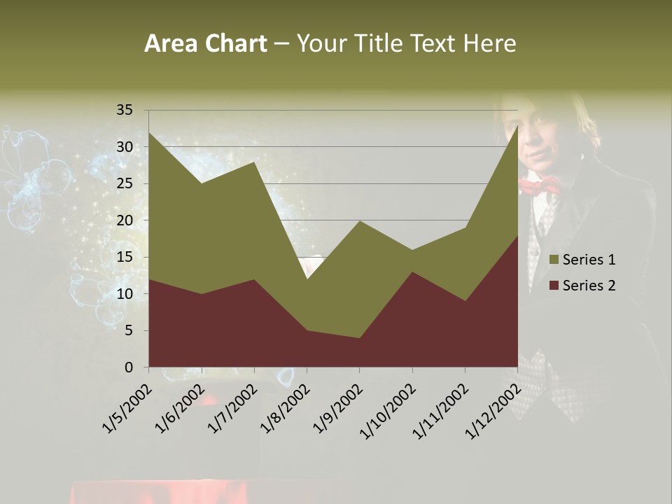 One Abstract Caucasian PowerPoint Template