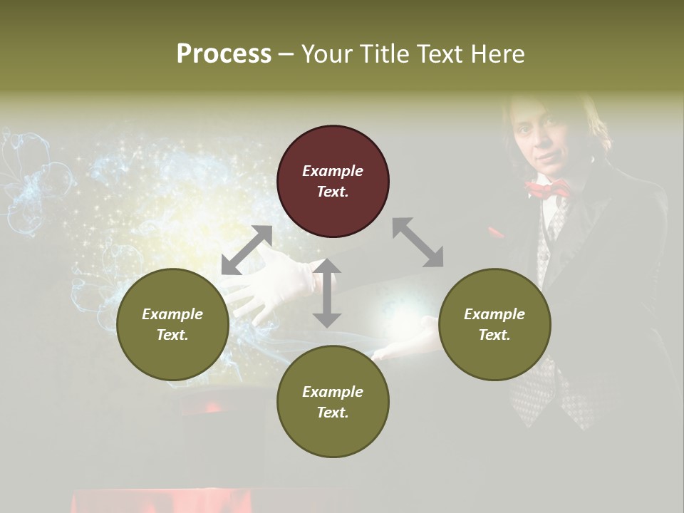 One Abstract Caucasian PowerPoint Template