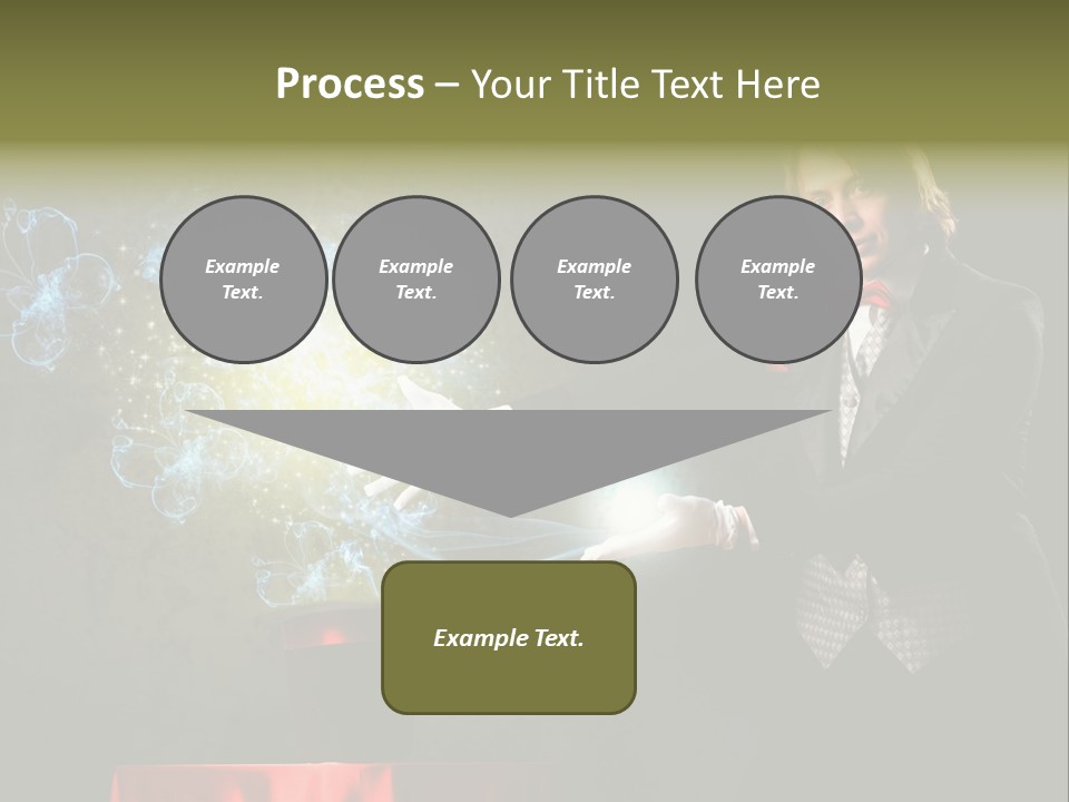 One Abstract Caucasian PowerPoint Template