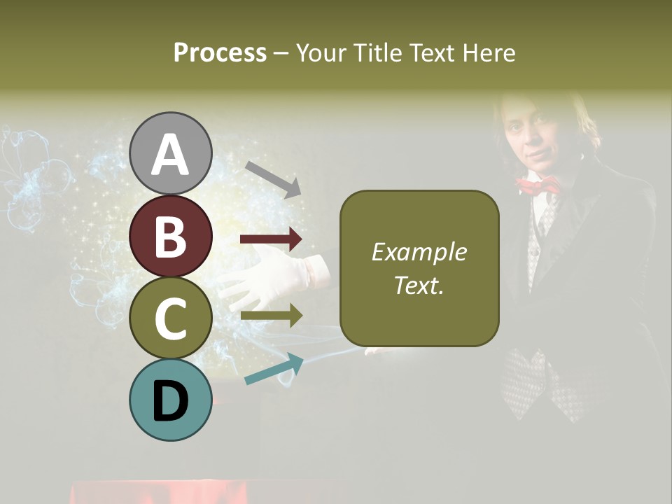 One Abstract Caucasian PowerPoint Template