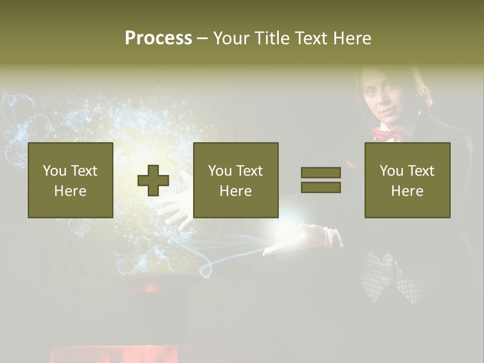 One Abstract Caucasian PowerPoint Template