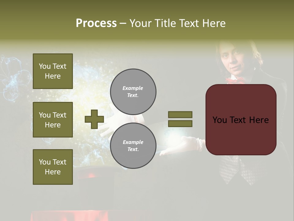One Abstract Caucasian PowerPoint Template
