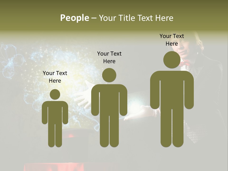 One Abstract Caucasian PowerPoint Template