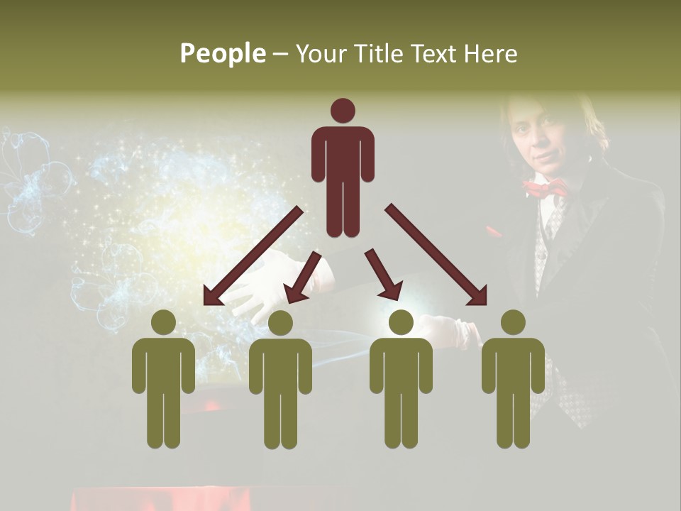 One Abstract Caucasian PowerPoint Template