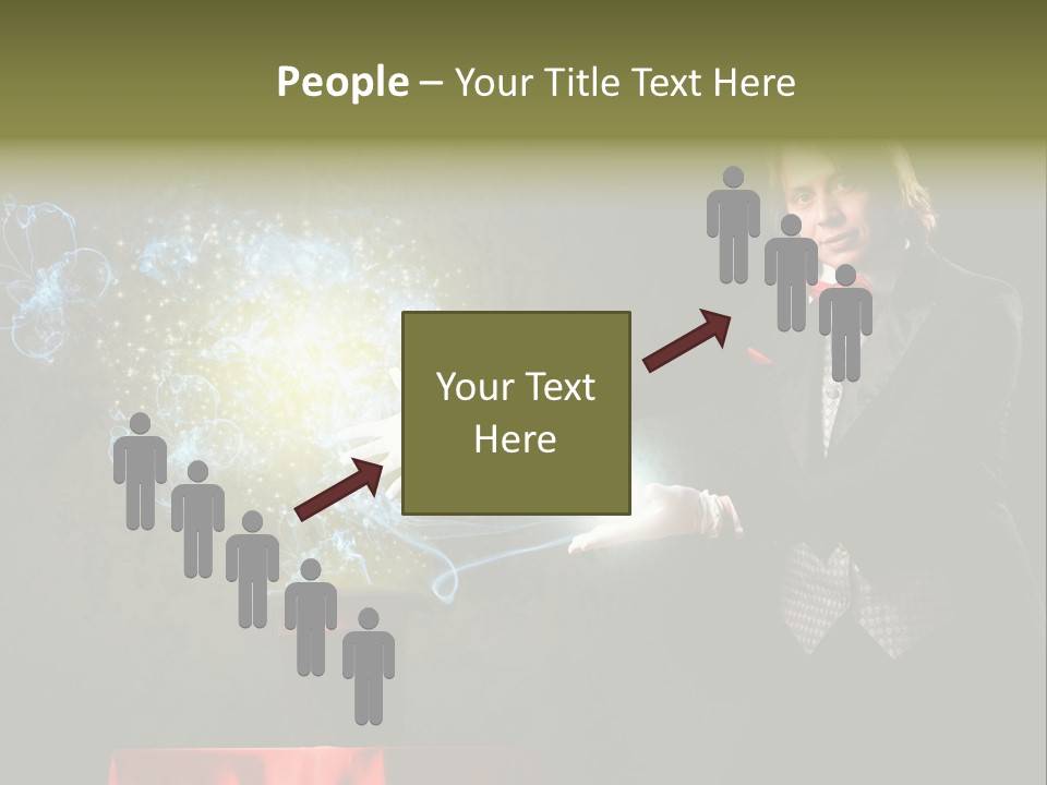 One Abstract Caucasian PowerPoint Template