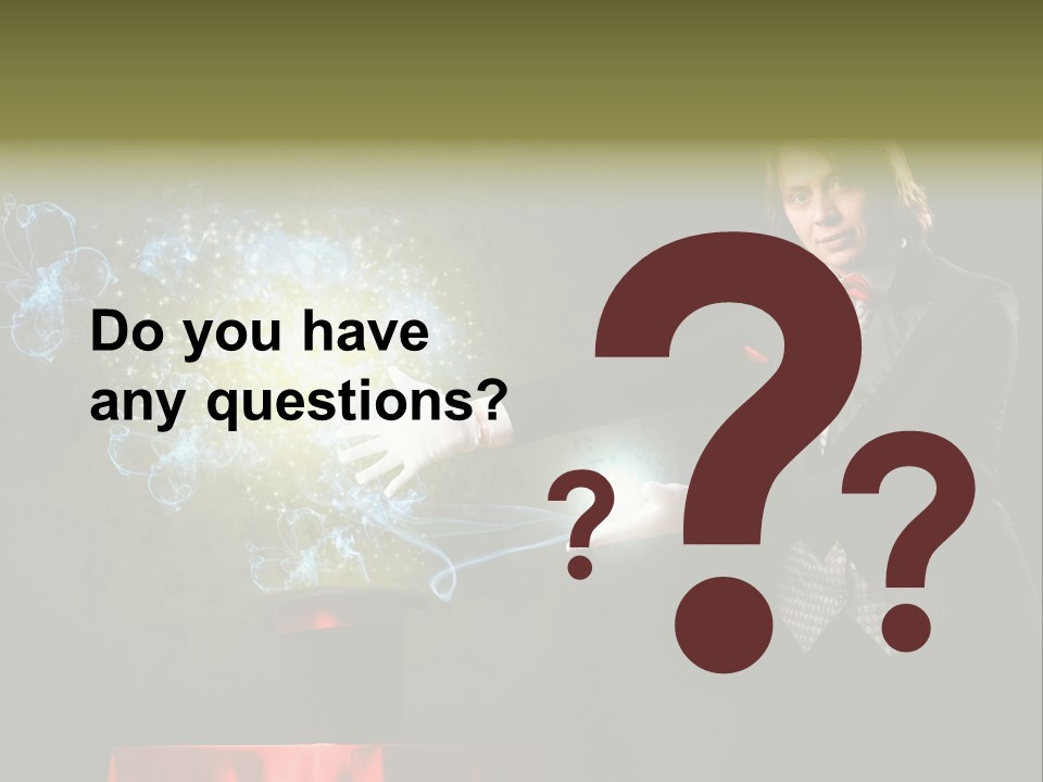 One Abstract Caucasian PowerPoint Template