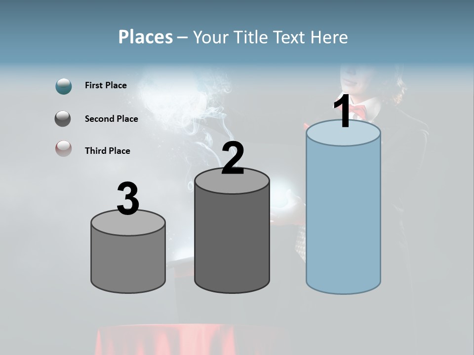 Masculine Power Magician PowerPoint Template