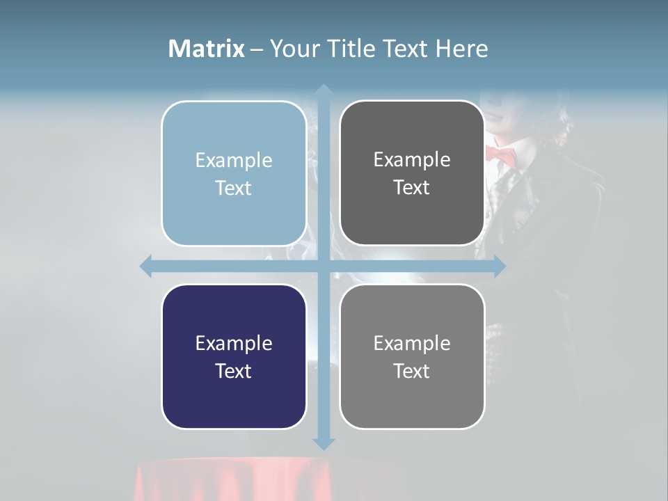 Masculine Power Magician PowerPoint Template