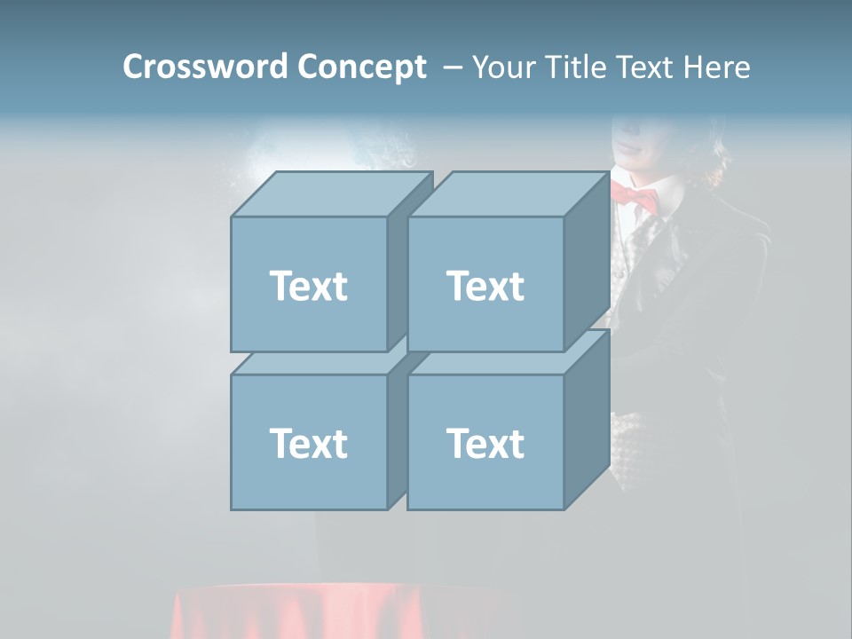 Masculine Power Magician PowerPoint Template