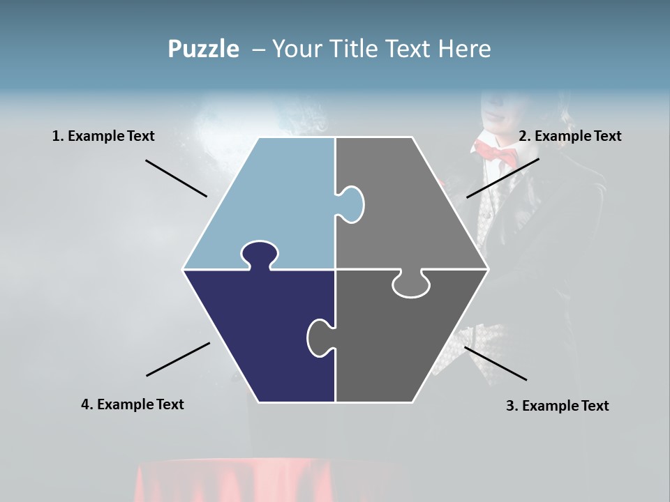 Masculine Power Magician PowerPoint Template