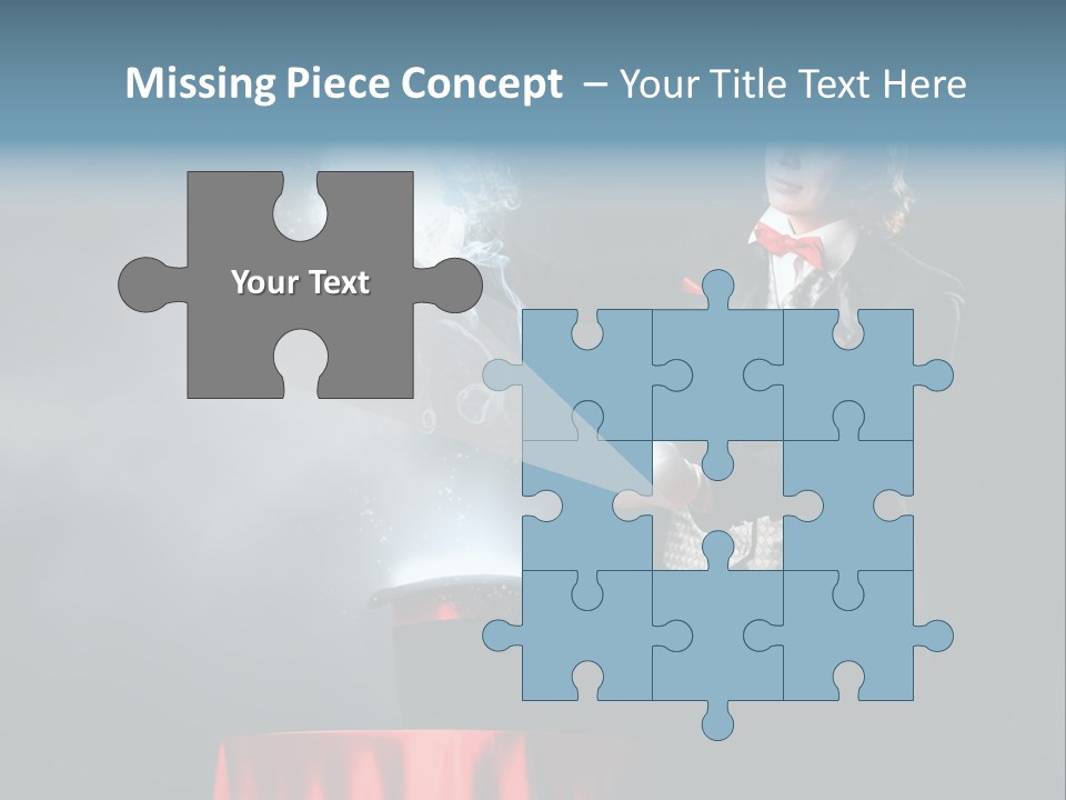 Masculine Power Magician PowerPoint Template