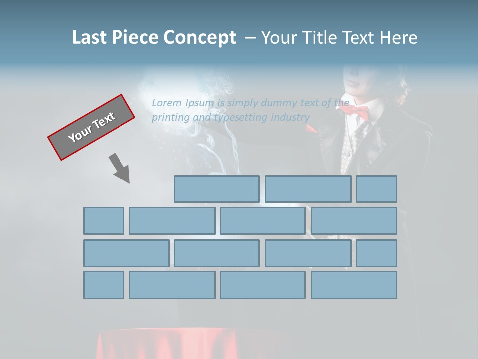 Masculine Power Magician PowerPoint Template